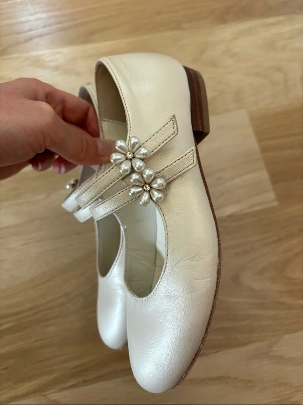 Bonpoint “Baby Tam” Crystal-Embellished Mary Jane Flats for Little Girls